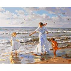 Paint by numbers Beach Play - without frame