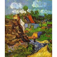 Paint by numbers Van Gogh Houses in Auvers - without frame