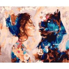 Paint by numbers Panther Sensuality - without frame