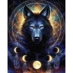 Diamond Painting Dark Wolf - without frame