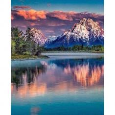 Diamond Painting Mountain Landscape and Lake - without frame