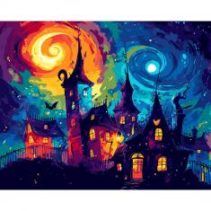 Paint by numbers Fantasy Castle - already stretched on a wooden frame