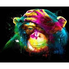 Paint by numbers Multicolor Monkey - without frame