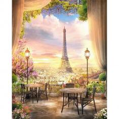 Paint by numbers Beautiful Paris Landscape - without frame