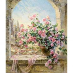 Peinture au numéro : Joli bouquet  - sans châssis en bois