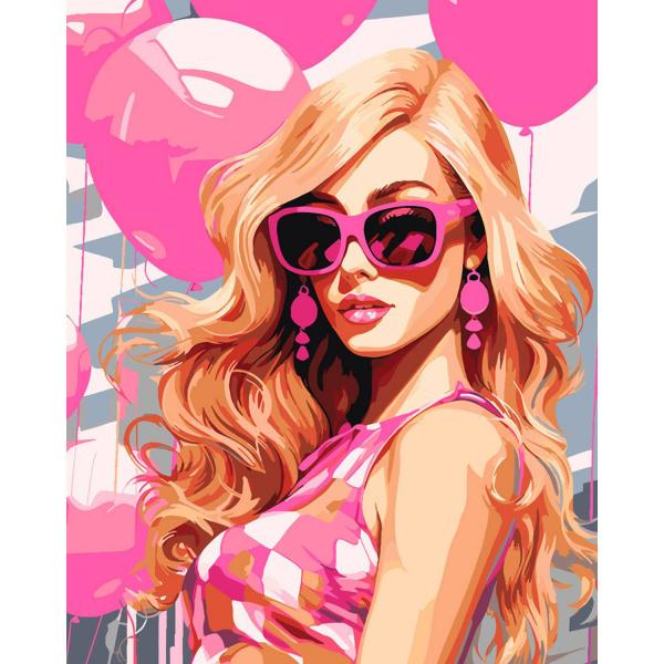 Pintura por números:Rosas y globos Diva  - sin marco de madera - FiguredArt-FA10173