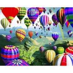 Paint by numbers Hot Air Balloons - without frame