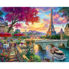 Paint by numbers Dinner By The Seine - without frame