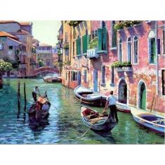 Paint by numbers Canals of Venice - without frame