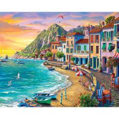 Paint by numbers Beach Holidays - without frame