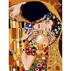 Paint by numbers Beautiful Kiss - already stretched on a wooden frame