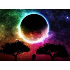 Paint by numbers Moon colors - without frame