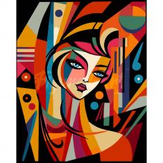 Paint by numbers Picasso Style Abstract Woman - without frame