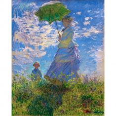 Paint by numbers Monet's Woman with a Parasol - Madame Monet and Her Son - without frame