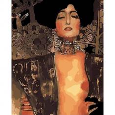 Peinture au numéro : Gustav klimt - judith - sans châssis en bois