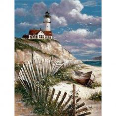 Diamond Painting Seaside - already stretched on a wooden frame