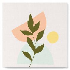 Mini peinture au numéro : Plante 4  - toile tendue sur chassis