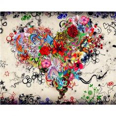 Paint by numbers Love Flowers - without frame