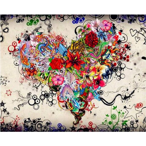 Paint by numbers Love Flowers - without frame - FiguredArt-PN2328