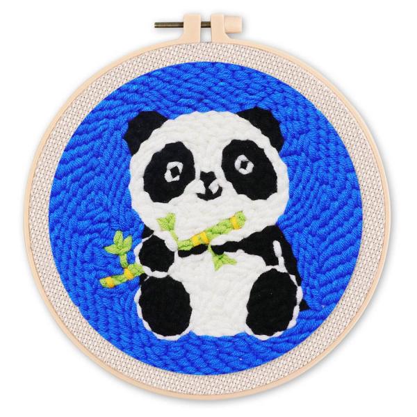 Punch Needle : Bébé Panda  - avec cadre - FiguredArt-CCX293