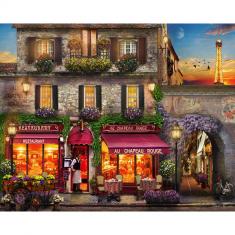 Paint by numbers Au Chapeau rouge restaurant in Paris - without frame