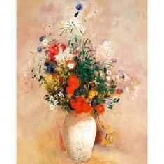Diamond Painting Flower vase - Odilon Redon - already stretched on a wooden frame