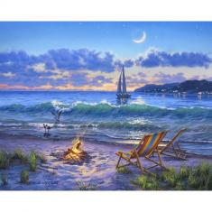 Paint by numbers Beach View - without frame