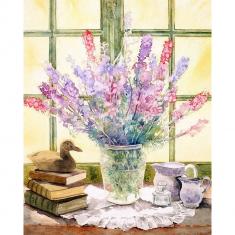 Paint by numbers Beautiful bouquet of Lupin - without frame