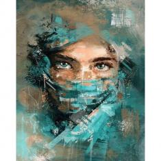 Paint by numbers Beautiful Eyes - already stretched on a wooden frame