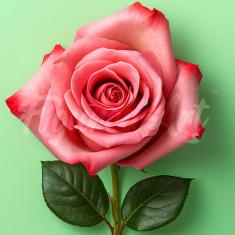 Mini Diamond Painting DP-SFA193 Stunning Pink Rose 25x25 round diamond rolled canvas - without frame
