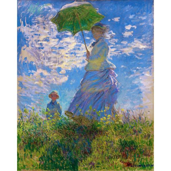 Peinture au numéro : La Promenade - Monet - toile tendue sur châssis - FiguredArt-FA10115-Y