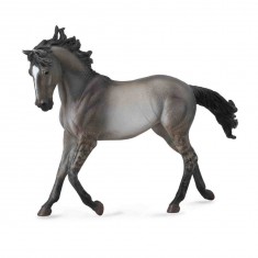 Figurine Cheval : Jument Mustang gris souris