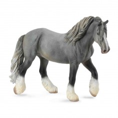 Figurine Cheval : Jument Shire Horse gris