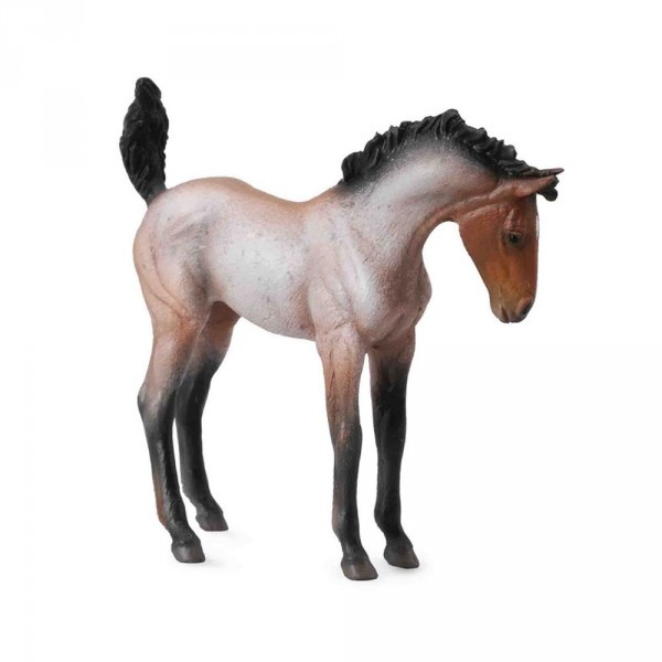 Figurine Cheval : Poulain Mustang baie rouan - Collecta-COL88545