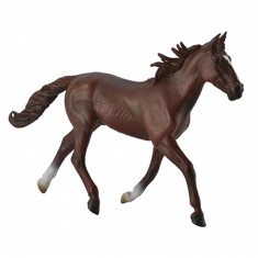 Figurine cheval : Standardbred Etalon Marron