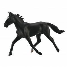 Figurine cheval : Standardbred Etalon Noir