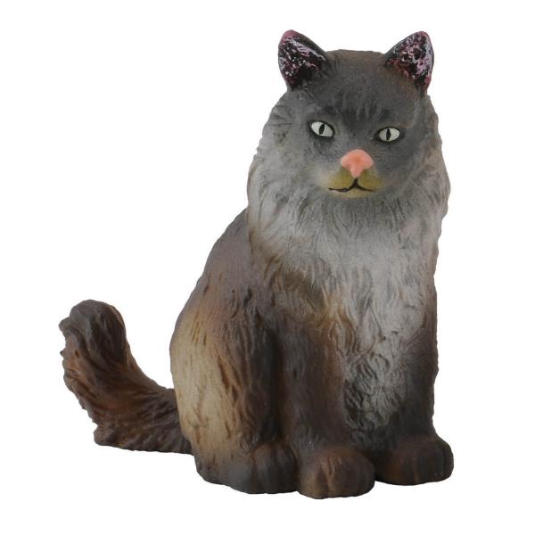 Figurine Chat : Chat Norvegien Assis - Collecta-COL88327