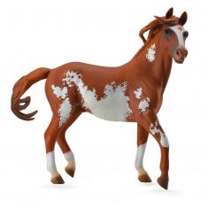 Figurine Cheval Deluxe: Étalon Mustang Marron 