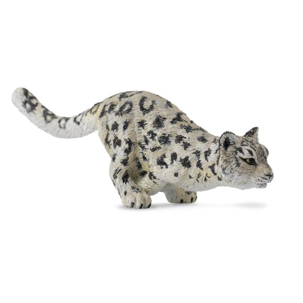 Figurine Animaux Sauvages (M): Bebe Leopard Des Neiges courant - Collecta-COL88498