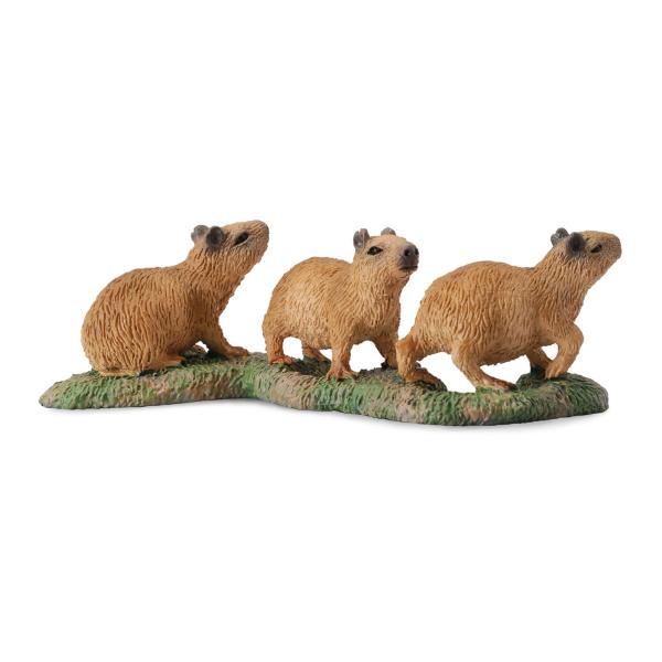 Figurine Animaux Sauvages (S): Bébés Capybara - Collecta-COL88541