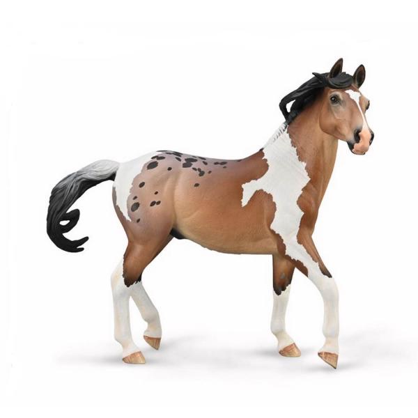 Figurine Cheval : Étalon Mustang Bay Pintaloosa - Collecta-COL88978