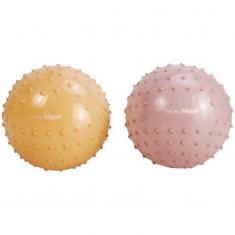 Set of 2 Sensory Balls - Pinkish Brown and Chamois