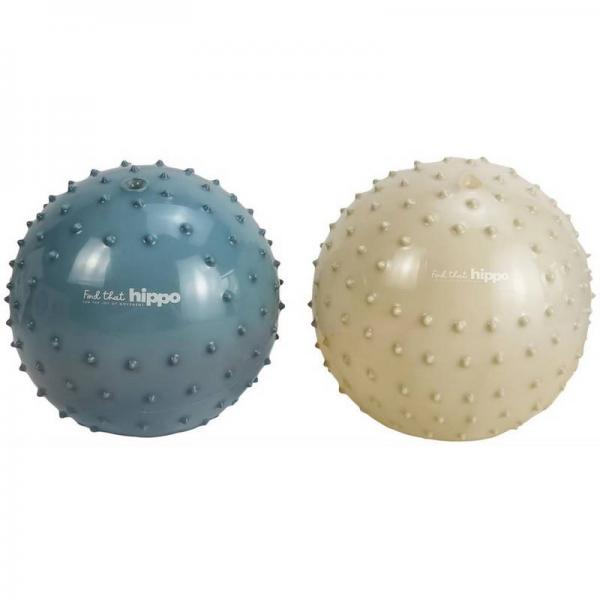 Set De 2 Balles Sensorielles - Bleu Métallique Et Kaki - FTH-1740149