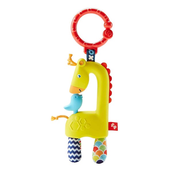 Hochet Animaux Rigolos : Tourniquet Girafe - Mattel-DYF90-DYF92