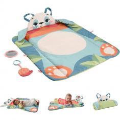 3-in-1 Rolling Panda Play Mat