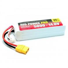 Accu lipo Red power pro 5000 - 14,8V