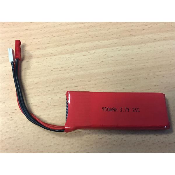 Lipo 1S 950Mah JST + Molex Male - F602567H25