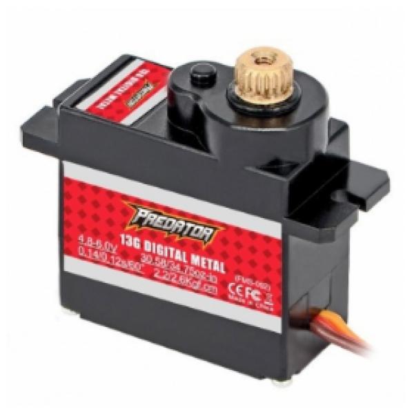 Servo FMS Predator 13g pignon metal inversé - PR13MGAR