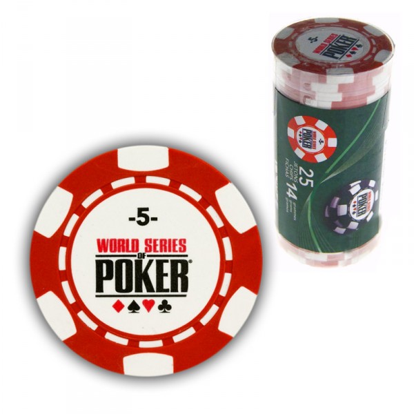 25 jetons de poker : 5 - FranceCartes-32007-33601