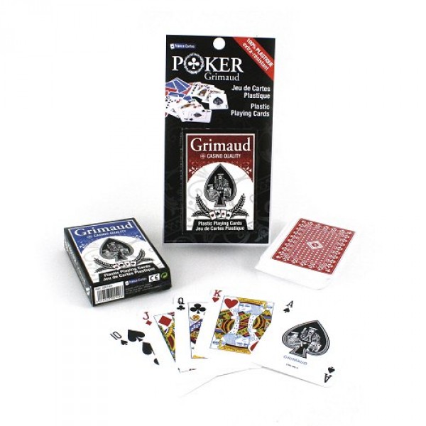 Cartes de Poker Grimaud : Poker Classique : Rouge - FranceCartes-390149R